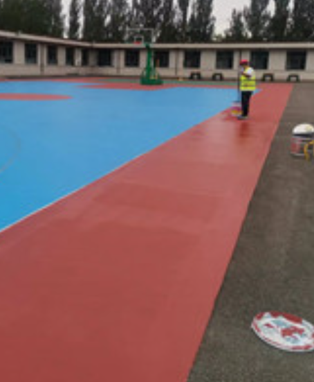 福绵旧篮球场地面改造翻新整改   